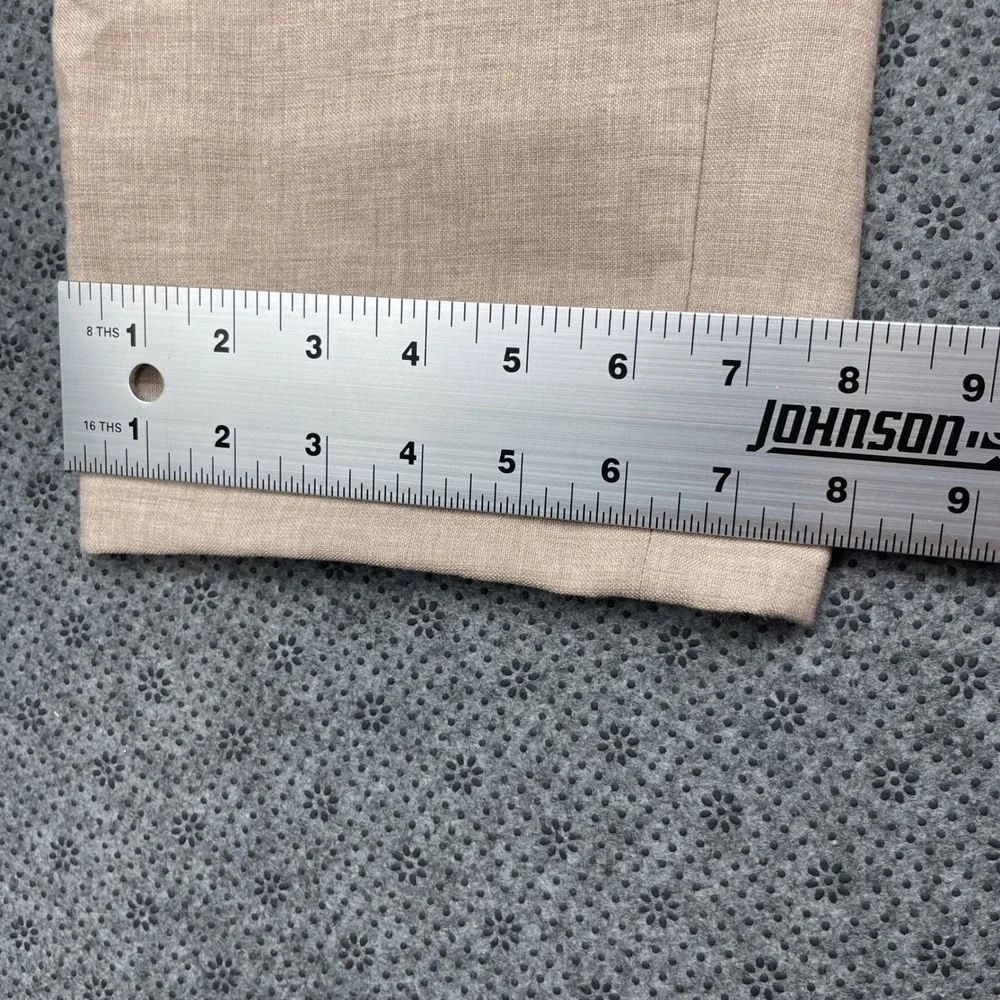 Hugo Boss H-Genius-224 Mens Beige Virgin Wool Blend Dress Pants Size 40x31